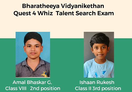 Hearty Congratulations to Our Students Who achieve Quest 4 Whiz Talent Search Exam